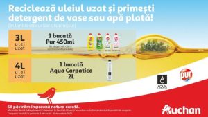 1,7 milioane de litri de ulei uzat, transformați în biocombustibil: cum funcționează programul Auchan și ce primești